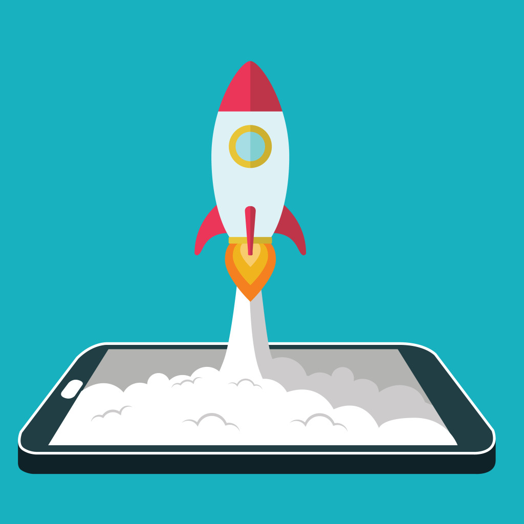 tech startup rocket